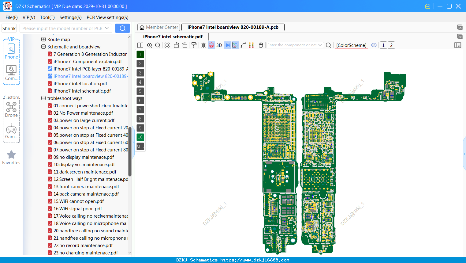 IPhone7 Intel Boardview 820-00189-A